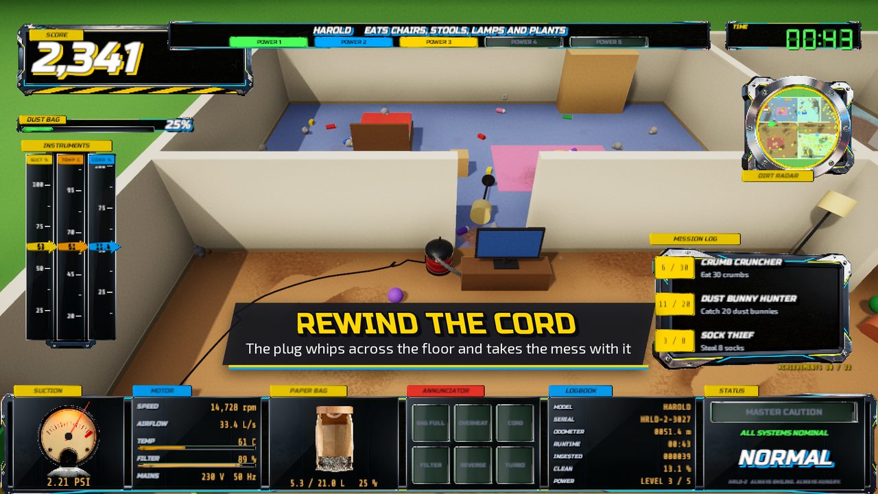 In-game: rewinding the cord